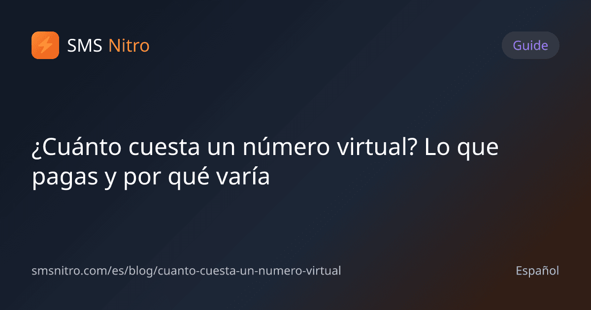 ¿Cuánto cuesta un número virtual? Lo que pagas y por qué varía