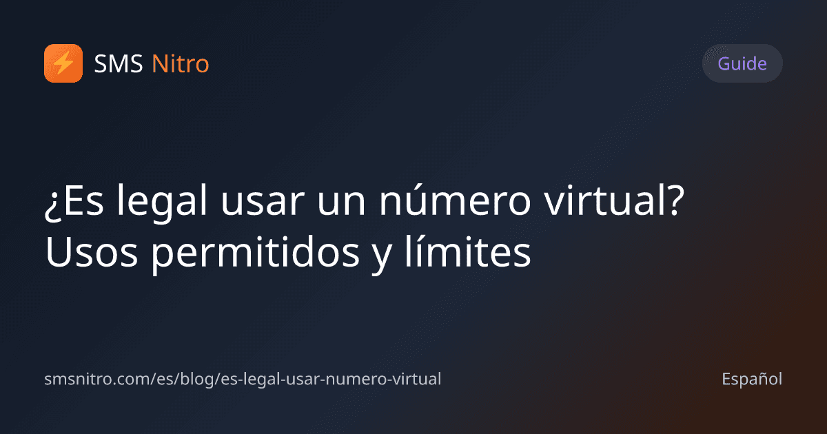 ¿Es legal usar un número virtual? Usos permitidos y límites